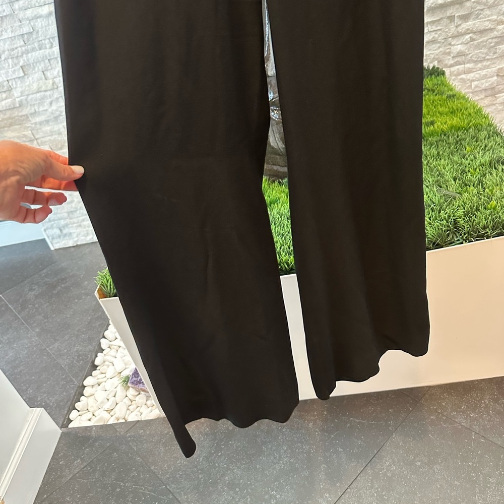 Ramy Brook Black Jumpsuit Sleeveless Gold Details wide leg size 4 - Picture 3 of 8